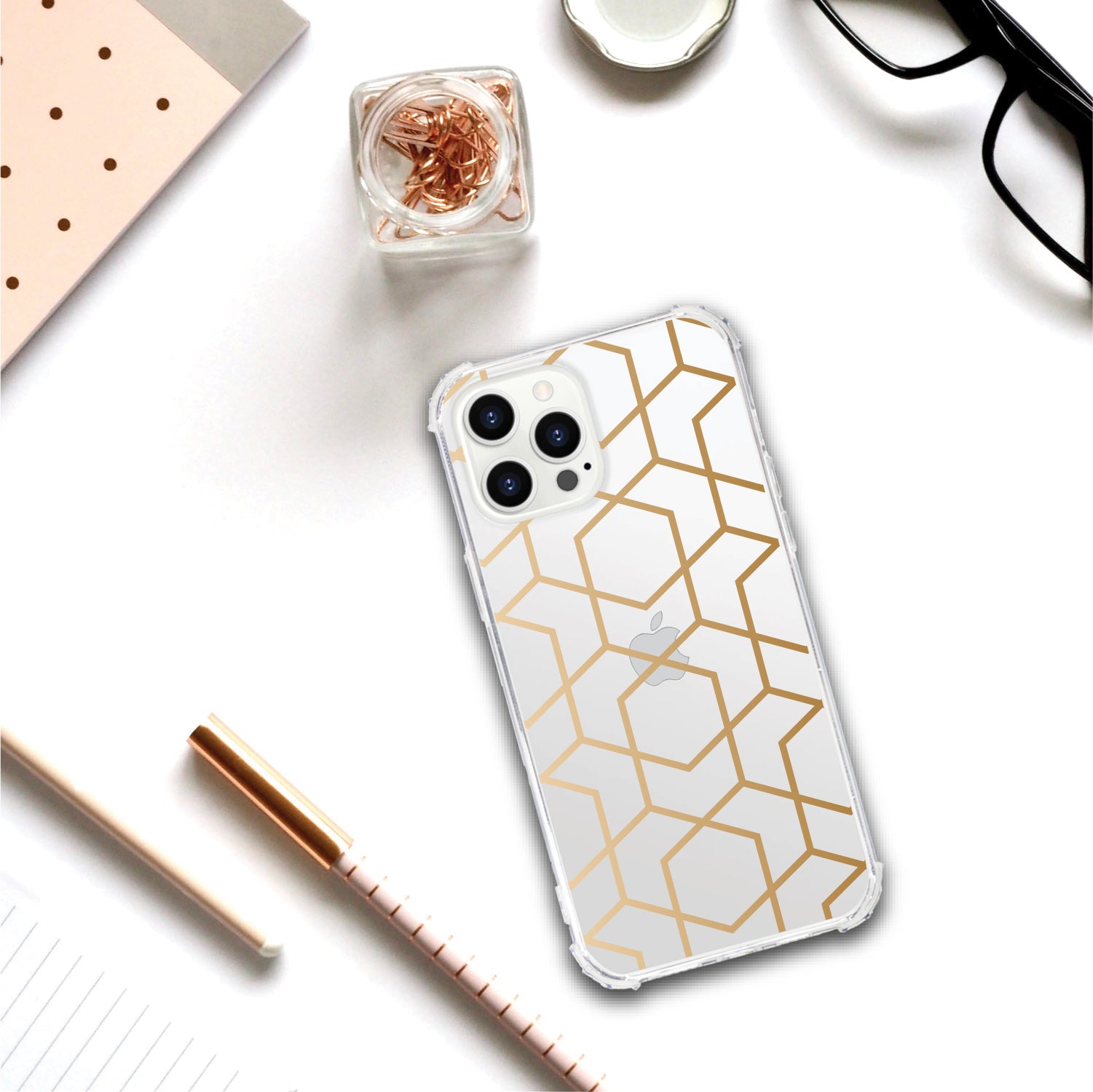 OTM Essentials | Golden Hexagrams Phone Case