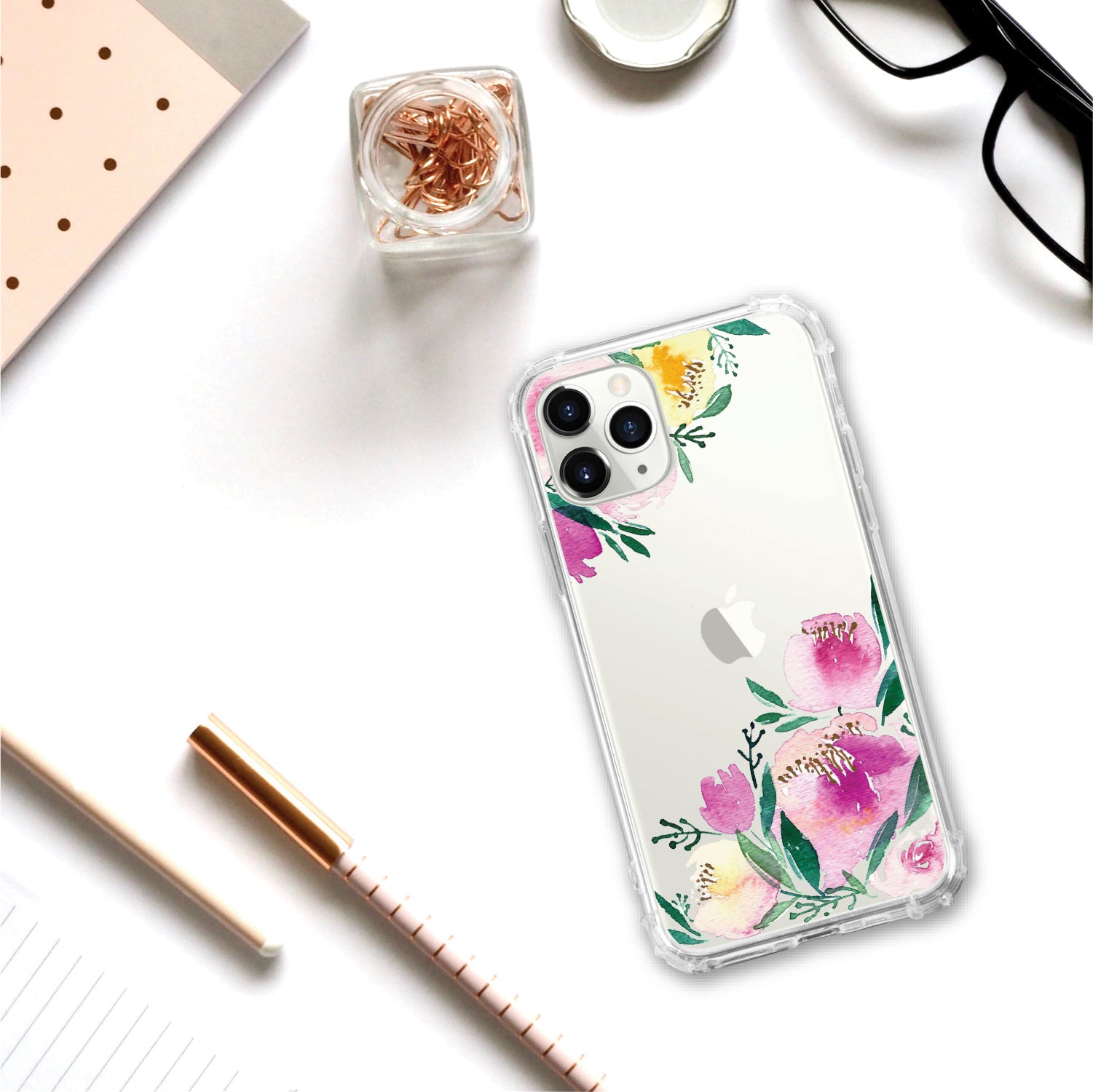 OTM Essentials | Peonies Corners Phone Case