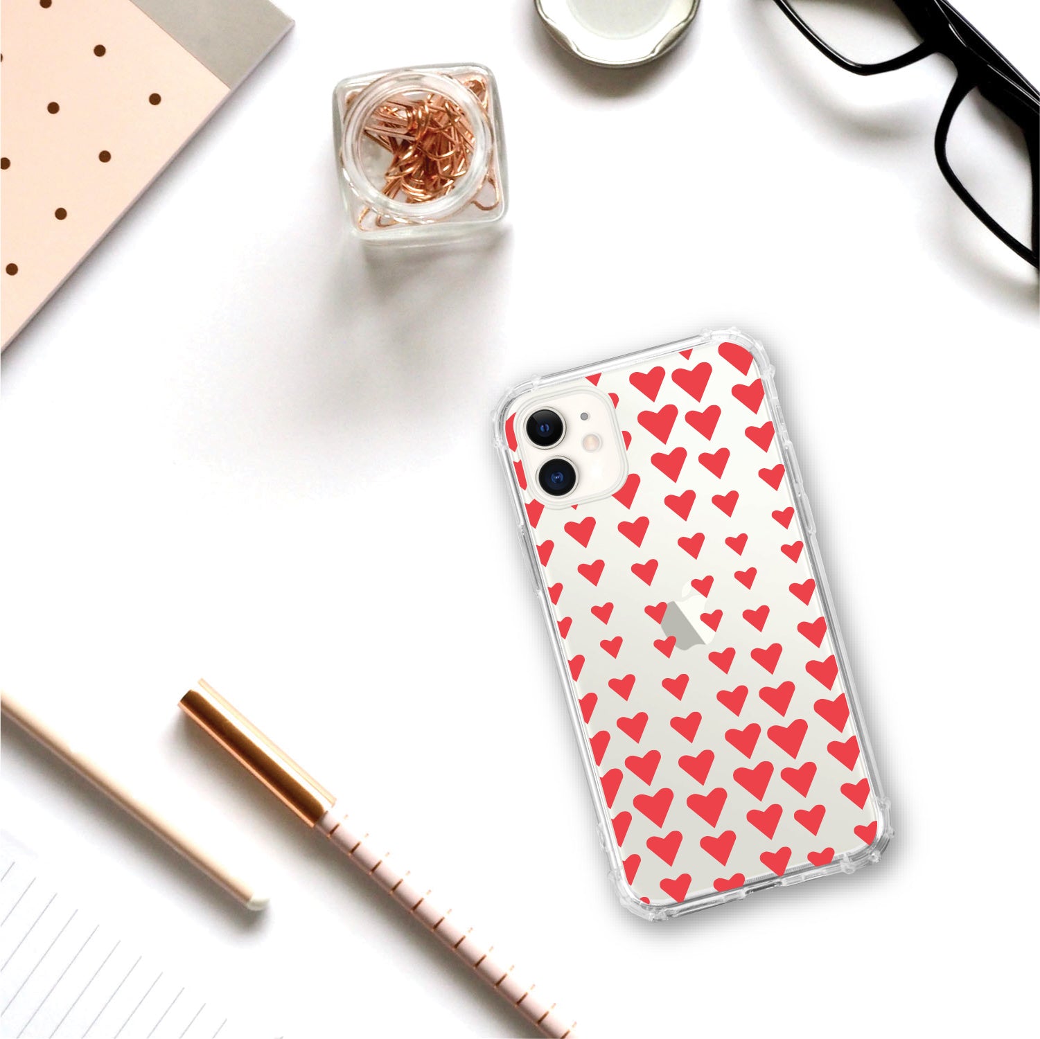 OTM Essentials | Falling Hearts Phone Case