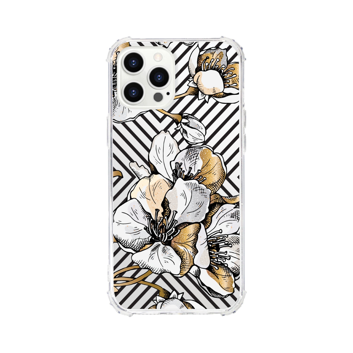 OTM Essentials | Cherry Blossoms Gold Phone Case